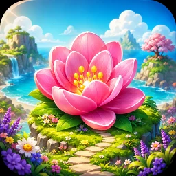 Biểu tượng Merge Bloom Island