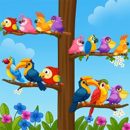 Значок Birds Color Sort: Puzzle Game